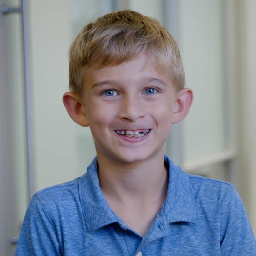 kid patient smiling